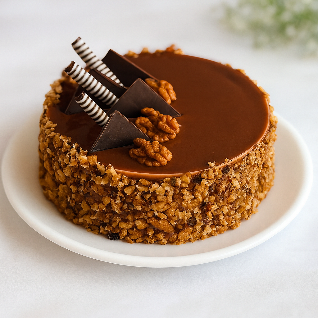 Cappuccino Walnut Cake